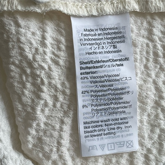 Madewell Cream V-Neck Blouse - Picture 10 of 10